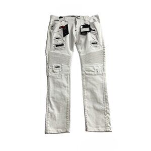 Philipp Plein Biker Statement Pants, New, Size 36